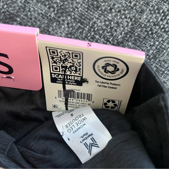 NWT Member's Mark Women's Modern Wide Leg Trouser - Picture 6 of 6